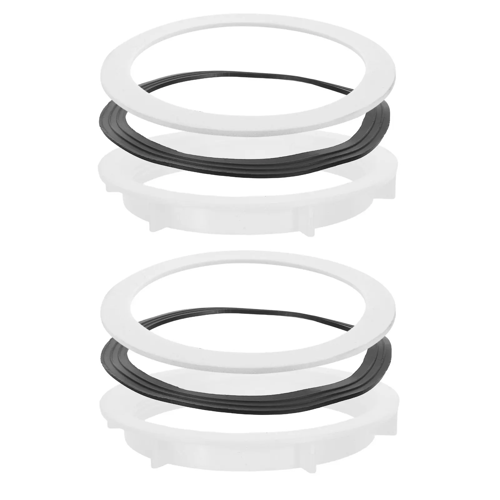 6Pcs Sink Drain Strainer Seal Kit 110Mm Flange Rubber Washer Nut Assembly for Kitchen Sink Vegetable Basin Leak Proof