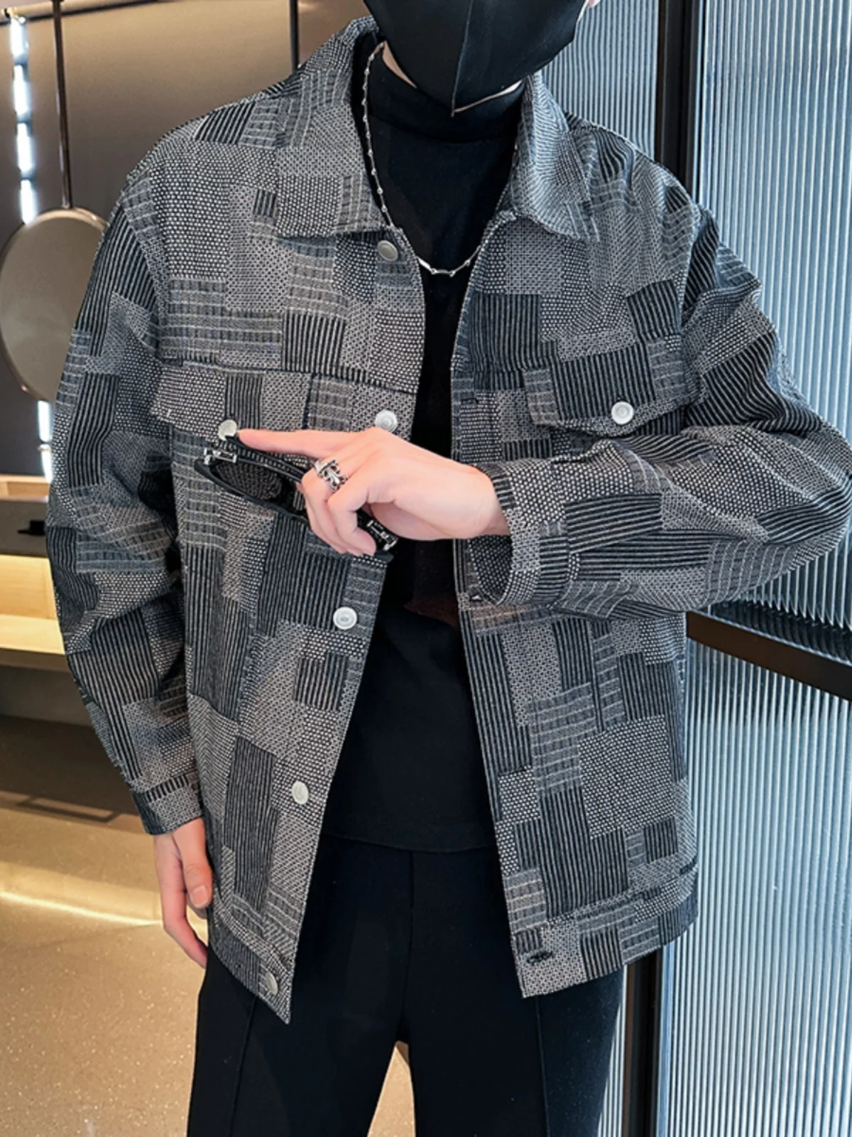 

Мужская джинсовая куртка Waed Denim: модная, легкая, в стиле ретро, для весны и осени, в рабочем стиле