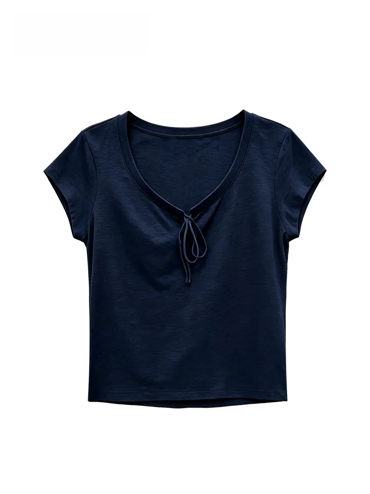 

Cara CLUB plus Size Women's T-Shirt Short Sleeve V-Neck Casual Style Summer Fashionable Youthful Regular Length Top