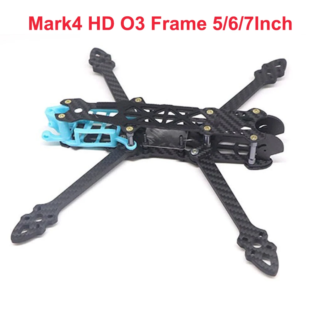 

Mark4-HD Mark4 HD O3 5 дюймов 225 мм/6 дюймов 260 мм/7 дюймов 295 мм рамка из углеродного волокна для O3 Walksnail Avatar Air Camera RC FPV Drone