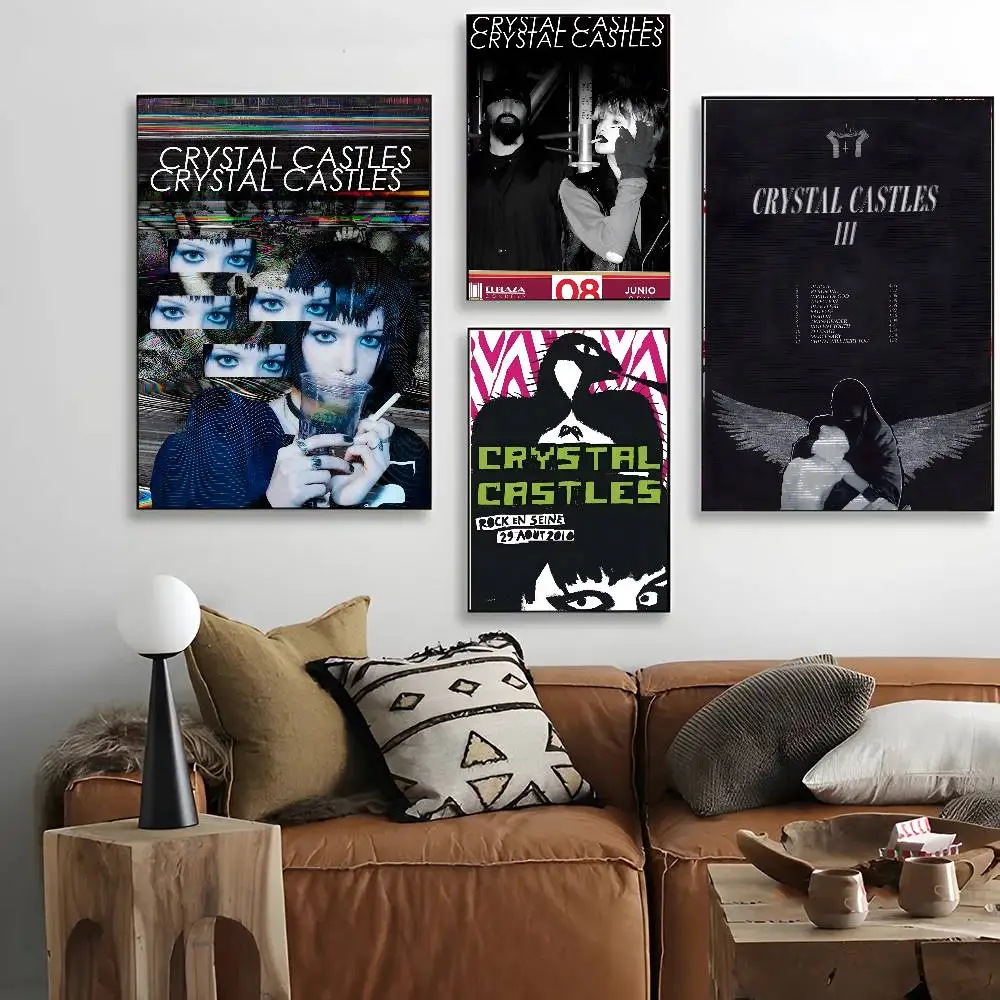 ملصق فني لفرقة الموسيقى C-Castles C-Castles مع مطبوعات هدية تزيين غرفة النوم وغرفة المعيشة #5