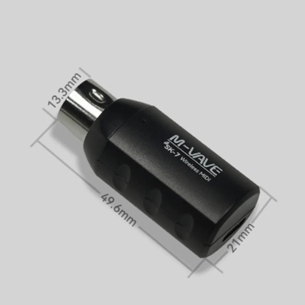 1PC Wireless Transmission Line For M-VAVE SK7 For MIDI Keyboards 2.4GHz Rechargeable Adapters Controllers Accessories
