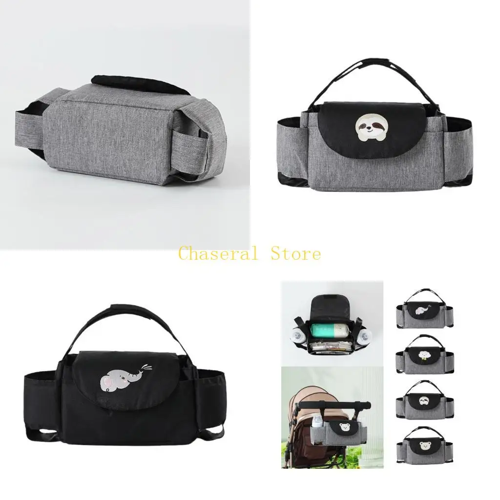 

E7CE Маленькая коляска-органайзер, сумка для хранения, чашка, бутылка, держатель для еды, держатель для еды, сумка-органайзер