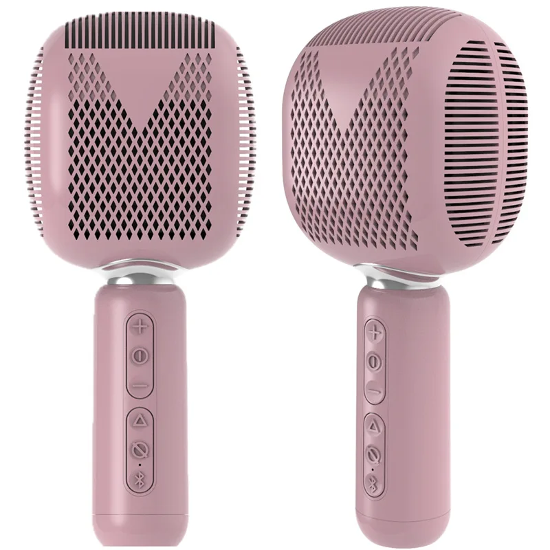 Wireless Bluetooth Karaoke Microphone Speaker Multi Diaphragm 8W Audio Handheld Noise Reduction 1200mAh Lithium Battery