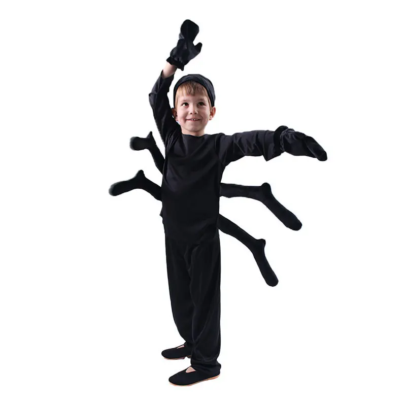 AdTosChildren's Spider Cosplay Costume pour enfants, Insect Cos Outfits, Halloween Carnival Party Clothes, Stage Performance for Boys and Girls