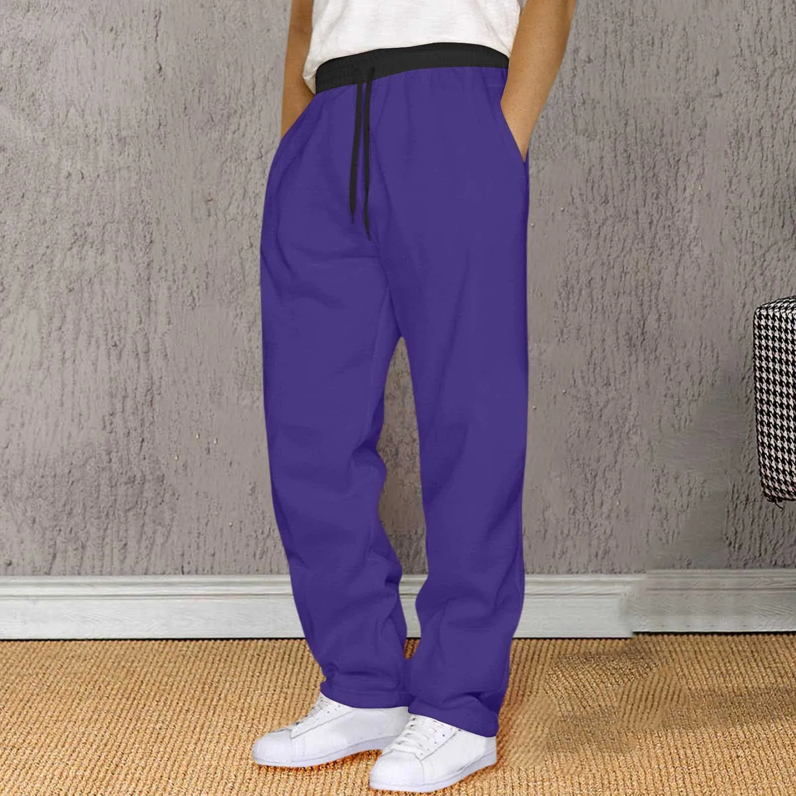 2024 Fashion Men Gyms Pure color Pants Joggers Fitness Casual Long Pants Men Workout Skinny Sweatpants Jogger Tracksuit Trousers