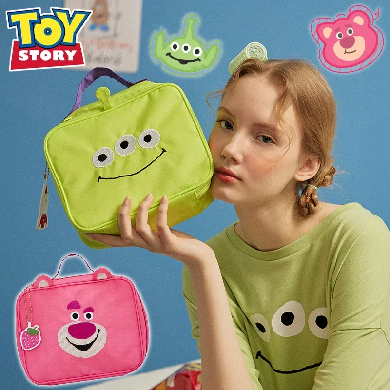 Disney Toy Story borsa da viaggio per donna borsa da viaggio per donna Alien lasso Bear custodia per trucco impermeabile custodia per cosmetici di