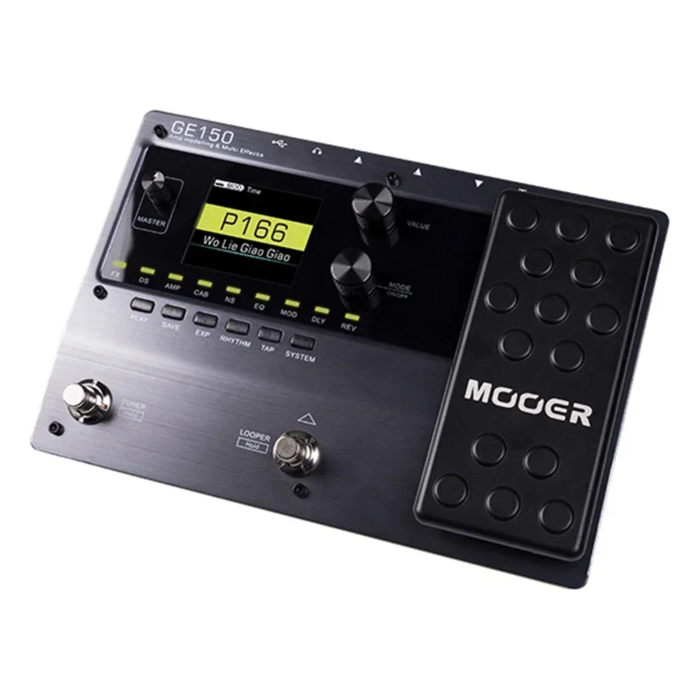 MOOER GE150 Electric Guitar Effect Pedal Digital Tube Amp Modelling Multi Effects Processor for Looper Pedal Guitar Accessories