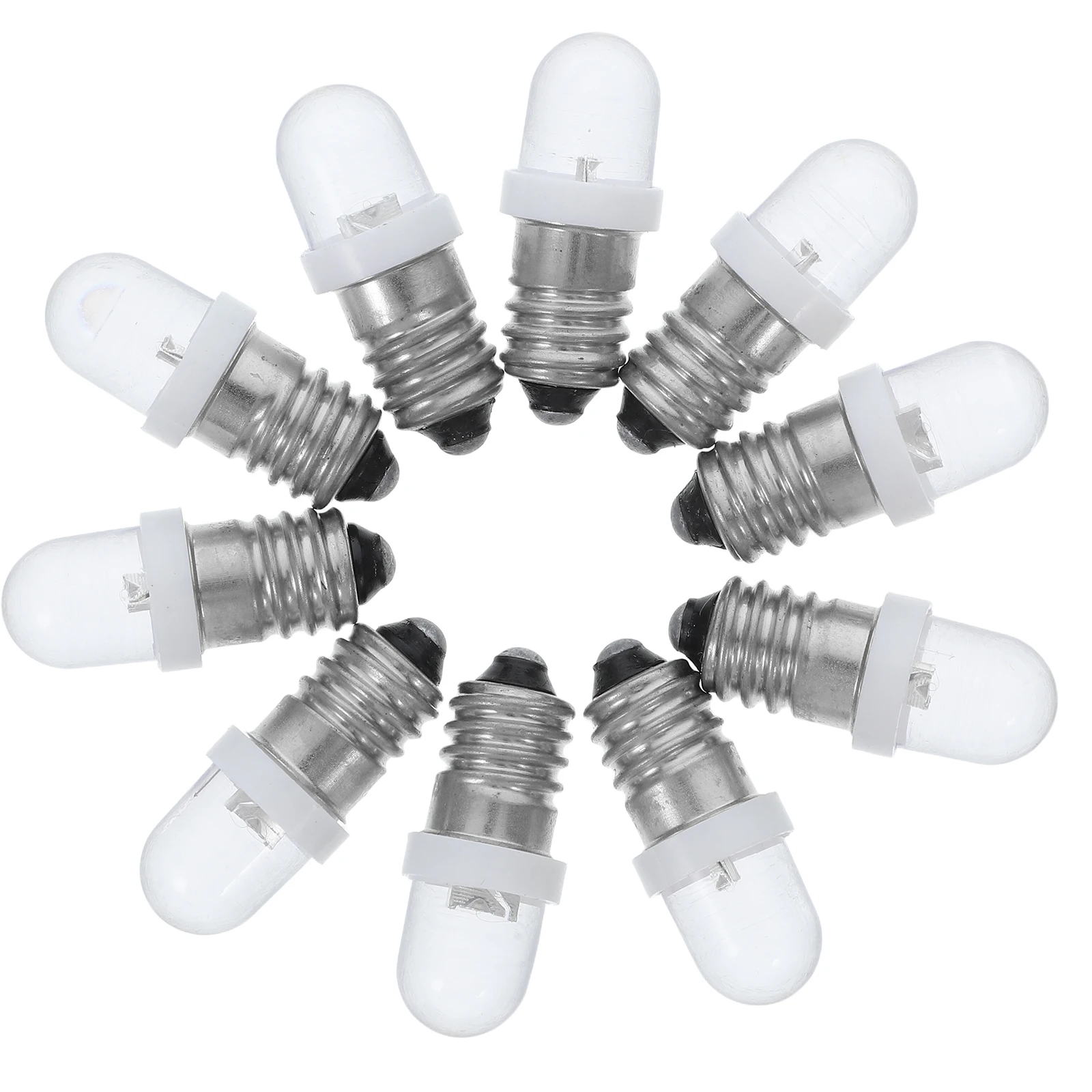 

10pcs Led Screw Base Light Bulbs Miniature Mini Bulbs Physical Electrical Replacement Lamps Bright Indicator Lighting For
