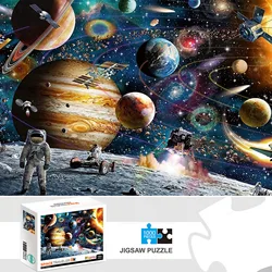 1000 Pieces Space Traveller Jigsaw Puzzle Home Decor Adults Puzzle Games Family Fun Floor Puzzles Educational Toys for Kids