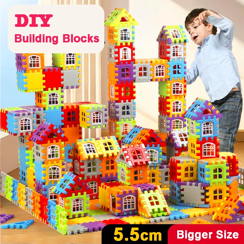 لعبة مكعبات بناء منزلية DIY للأطفال مع نافذة قابلة للفتح نموذج بناء ألعاب تعليمية للأطفال هدايا عيد الميلاد #1