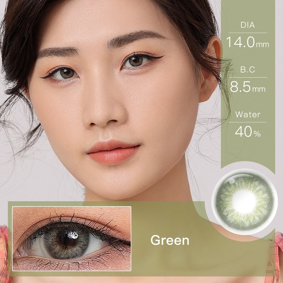 Lentillas de colores para ojos, lentillas de colores marrones, maquillaje cosmético, almacén de San Pablo