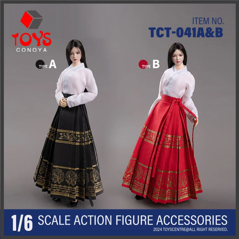 Toyscentre TCT-041 1/6 Scale Female Horse-face Skirt Chinese Style Clothes Model Fit 12'' TBL S16A Action Figure Body