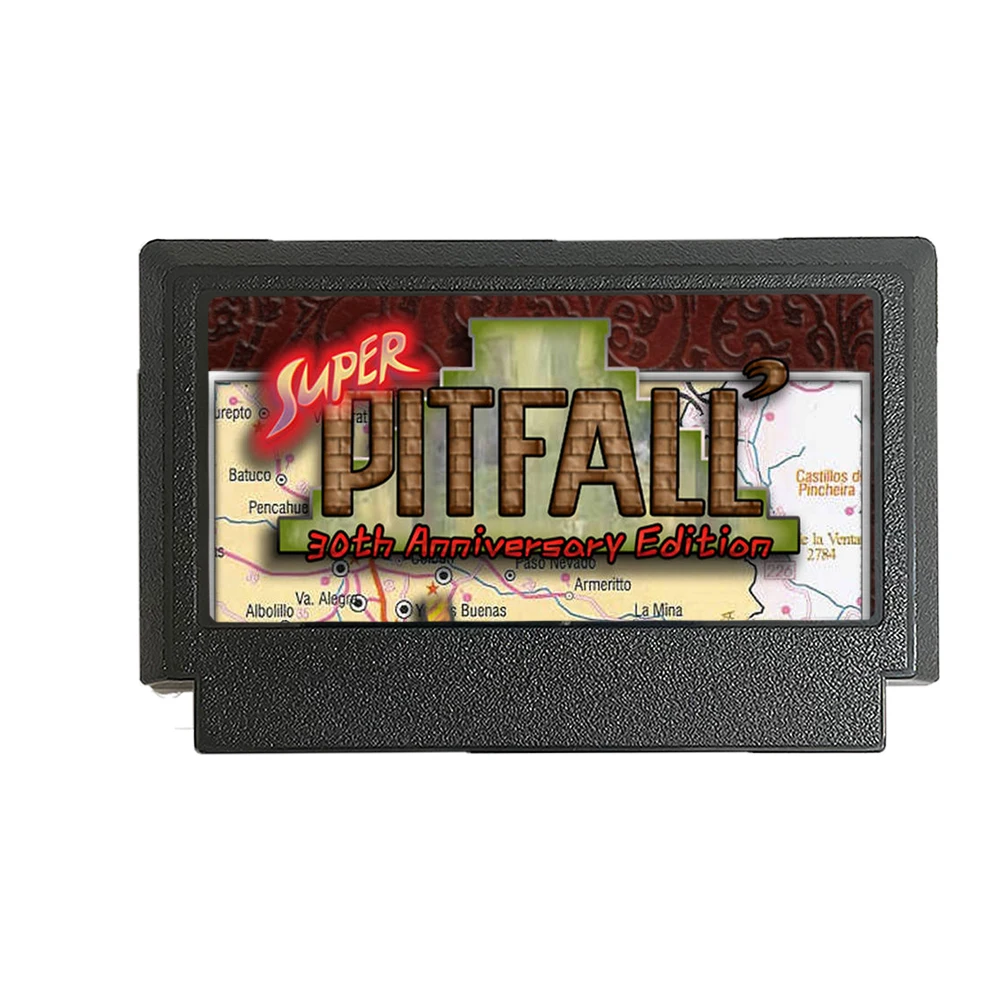 Super Pitfall 30th Anniversary Edition - A Brand NEW 60 Pin FC Famicom Game Cartridge For Nintendo Family Computer Game Console