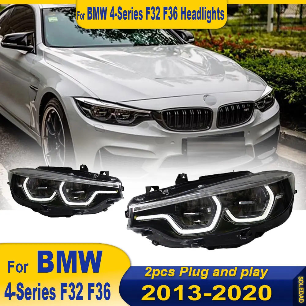 Headlights Car Accessories For BMW F32 Headlight F36 F33 F80 2012-2019 425i 428i 430i 435i DRL Sequential Turn Signal Auto Parts