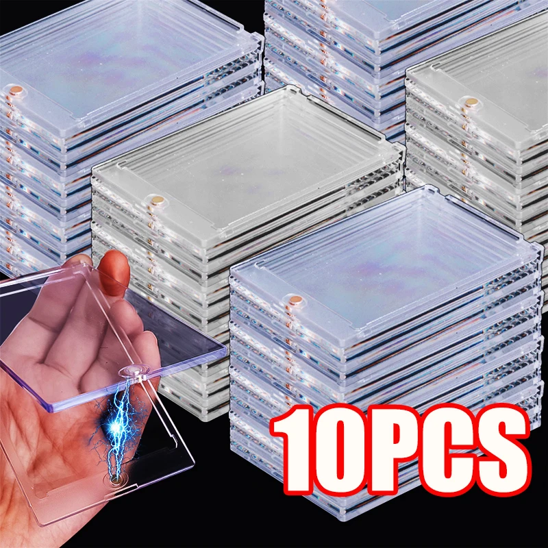 1/2/3/5/10 Pcs 35PT  PS Plastic Hard Magnetic Card Protector for Kpop Idol Photo Trading Card Photocard Sleeves Display Case