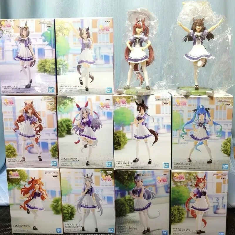 In Stock Bandai Anime Pretty Derby BANPRESTO Special Week Rice Shower Silence Suzuka Tokai Teio Original Model Toys Figure
