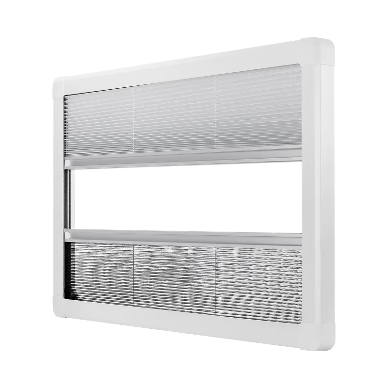 Double layer acrylic glass camping car window rounded outdoor manual waterproof accessories