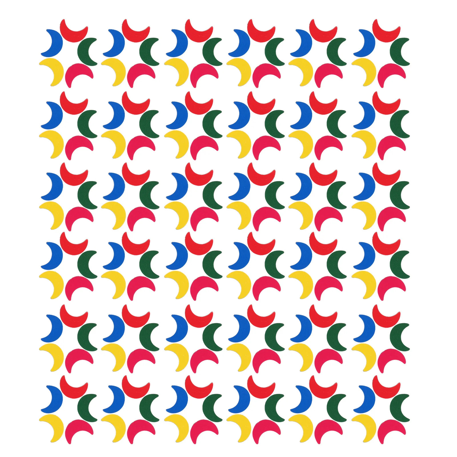 

100Pcs Magnetic Moon Shaped Stickers Creative Teaching Magnets for Whiteboard Classroom Fridge Decor White Board Magnet