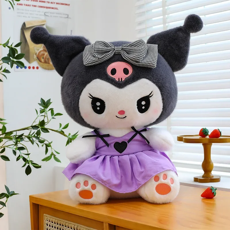 

60 см Sanrio Kuromi плюшевые куклы Kawaii Pink Kuromi мягкие мягкие животные аниме фигурка подушка мультяшный декор детские игрушки подарок на день рождения