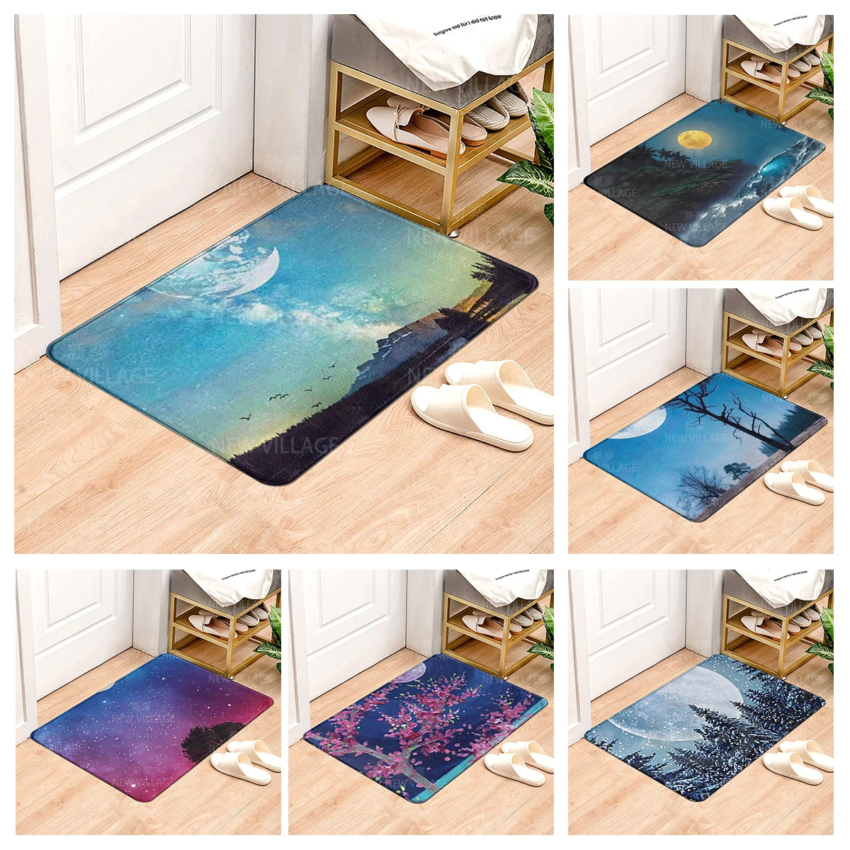 House entrance carpet Home Natural and Animal Styles doormat Room Bath mat Foot mat bath non-slip Kitchen water absorption mat