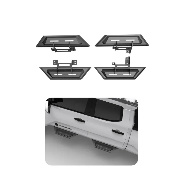 

New Heavy Duty Off-road Side Step Rails Black Steel Nerf Bars Running Boards for Toyota Tacoma 2005-2023