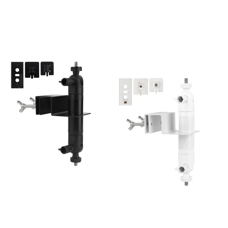 No-Drill Dual-Head Gutter Mount Bracket – Sturdy Drainage Holder for Ring Camera & Solar Panel Outdoor Installation
