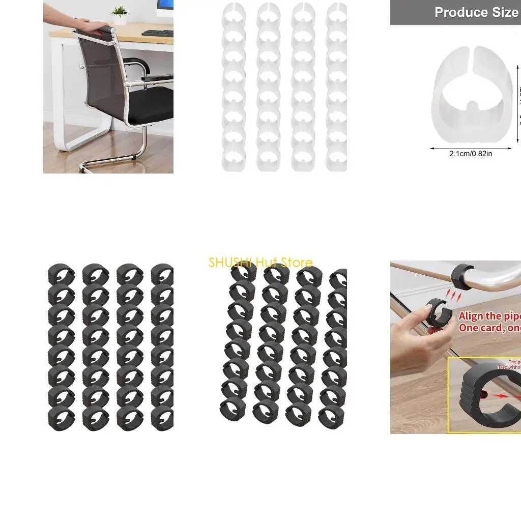 

40 шт., колпачки для трубок для ног на полу, скользящие чехлы для ног офисного стула, D57B