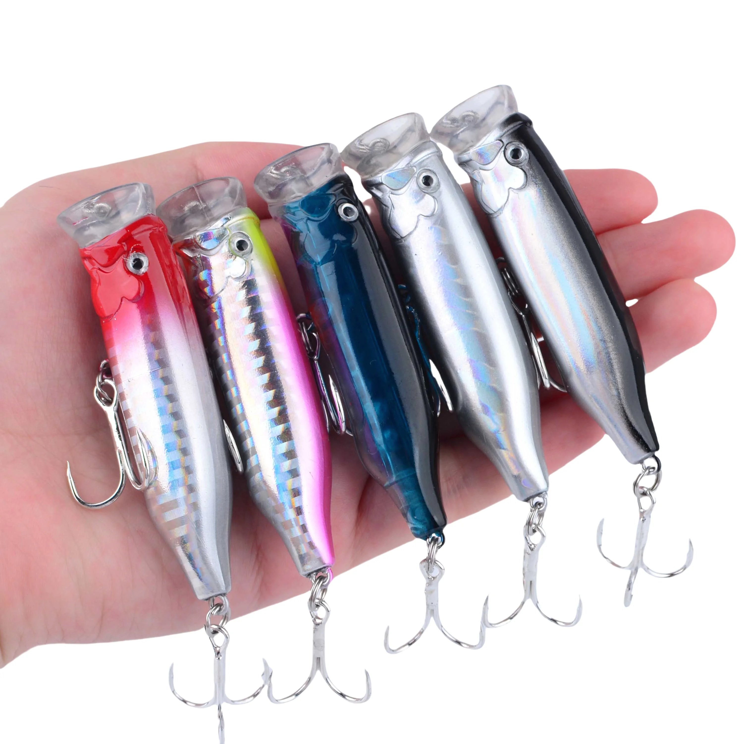 1 Stück Popper-Köder zum Angeln für Hecht und Barsch Topwater-Köder Künstliche Wobbler Kunststoff-Angelgerät