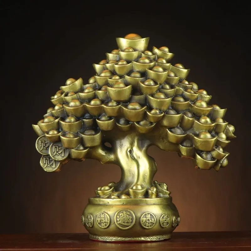 Copper Money Tree, a decorative piece for homes and offices, a lucky charm