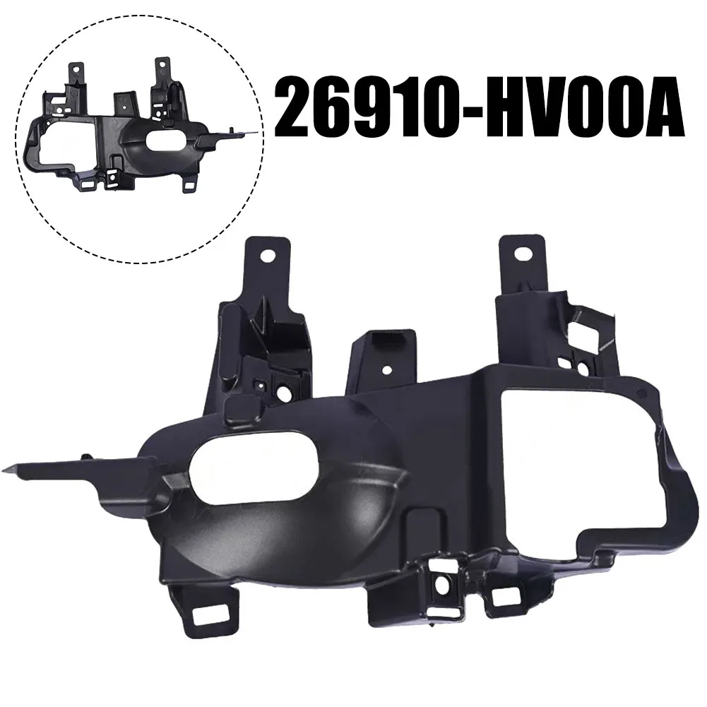 Front Right Fog Light Bracket For Nissan For Qashqai 2017-2021 26910-HV00A Black ABS Plastic Mounting ABS Signal Lamp Assembly