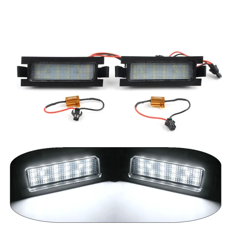 Pair No Error 18 LED Number License Plate Lights Lamps For Hyundai I30 CW GD 5D Hatchback Wagon Accent Elantra GT Kia Pro Ceed 2