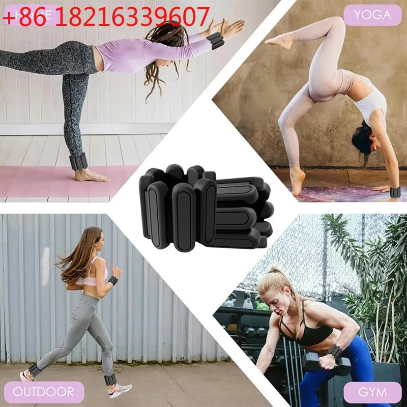 YAO Adjustable Wrist and Ankle Weight Yoga Dance Pilates Silicone Weighted Wristband Silicone Ankle and Wrist Weights