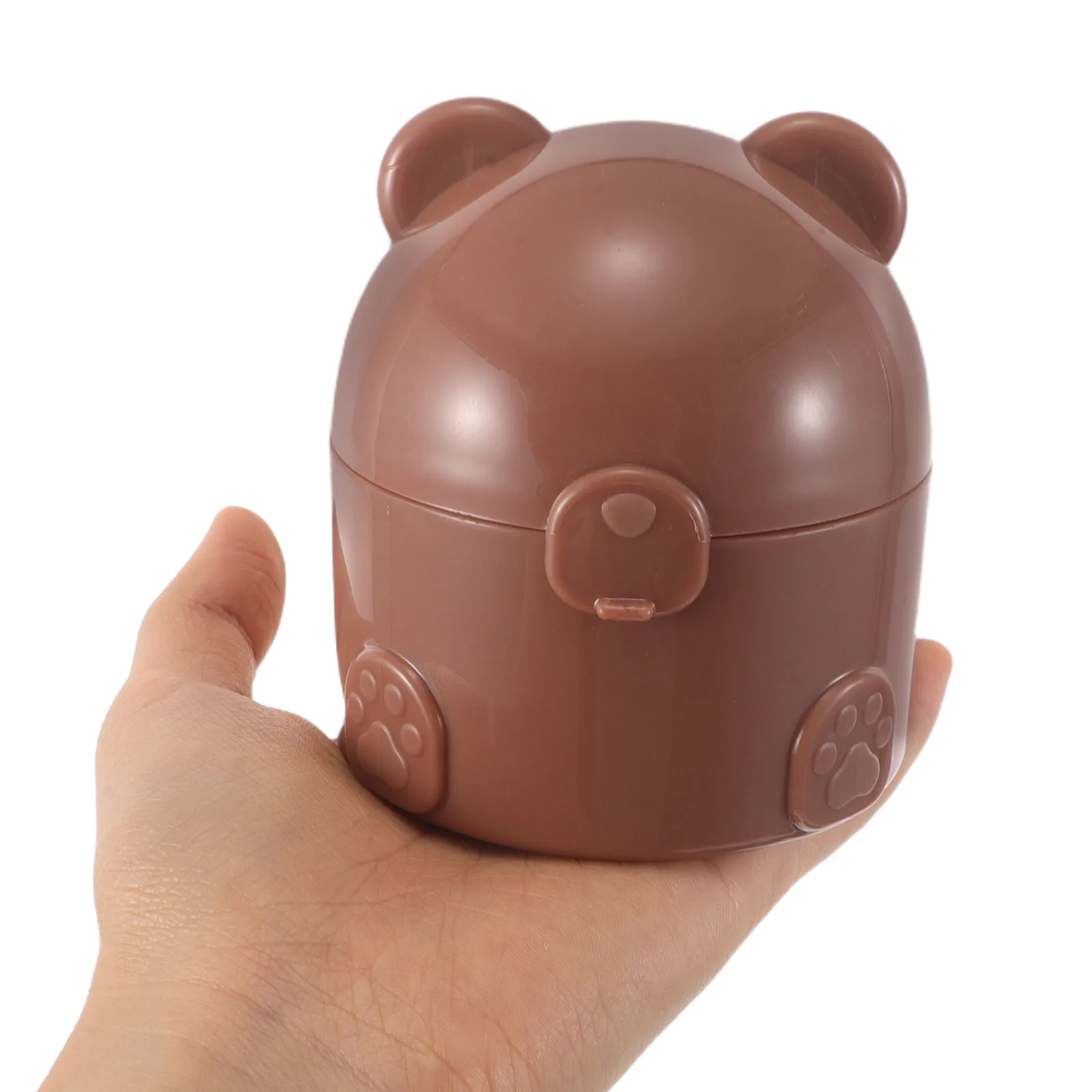

Soft Puff Container Portable Body Powder Jar For Women Makeup Travel Refillable Dusting Powder Box With Handle Large