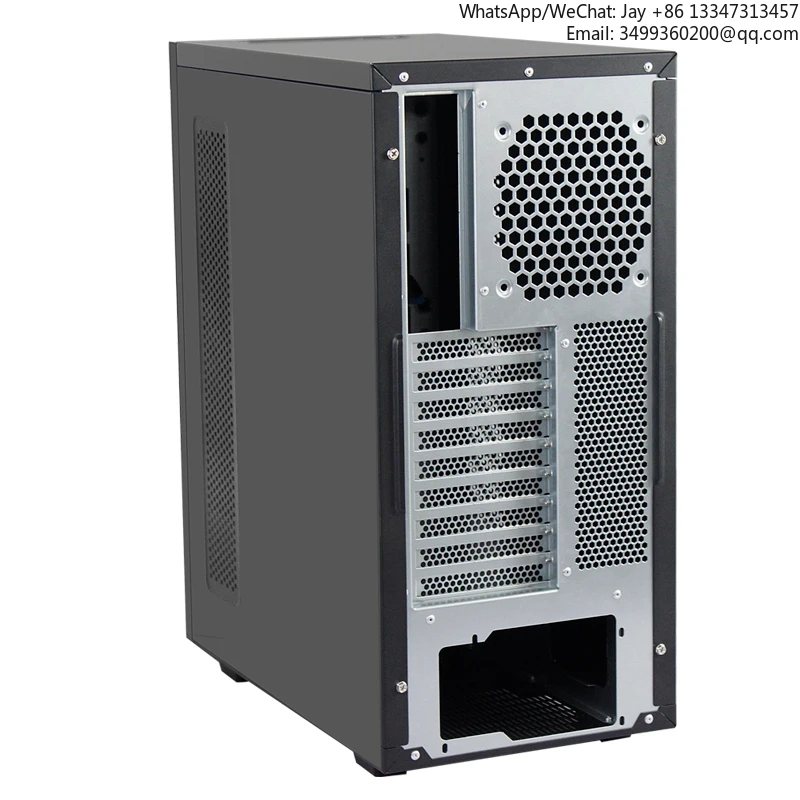 

New Design PC Computer Case PE Series Midi Tower Server Chassis With Fan ATX Form Factor In Stock