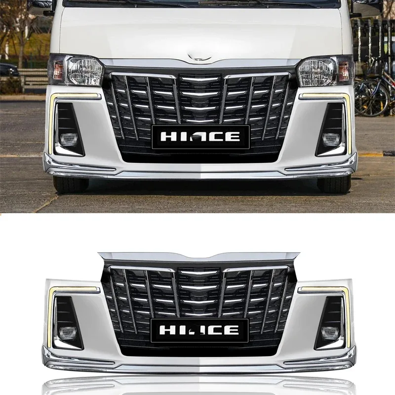 

High Quality Wide Sad Face Front Rear Body Kits Bumper for 2014 Hiace 200 Conversion Body Kit
