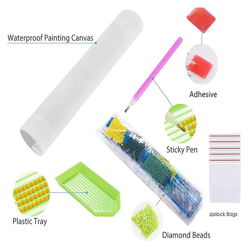 Paint With Diamond Embroidery "Forest Animals" Diamond Painting Full Round Picture Of Rhinestone Home Decor