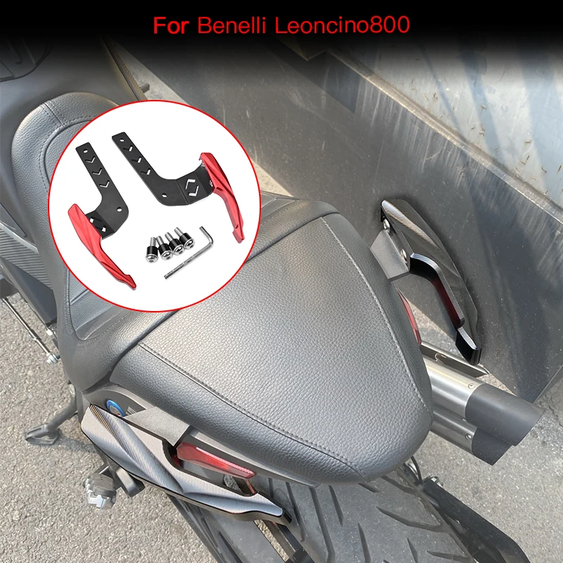 Motorcycle Modified Tail Armrest Rear Wing Rear Handrail Tail Bracket Compatible with Benelli Leoncino800 Leoncino 800 Road