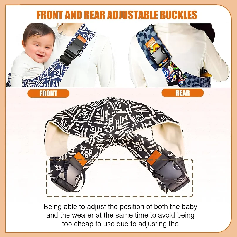 Portable Baby Carrier Wrap Toddler Accessories Multifunctional Strap Infant Bag Adjustable Shoulder Baby Carriers Sling for Kids view 4