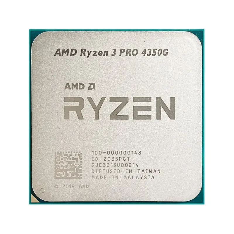 AMD Ryzen 3 PRO 4350G R3 PRO 4350G 3.8GHz Used Four-Core Eight-Thread 65W CPU Processor L3=4M 100-000000148 Socket AM4