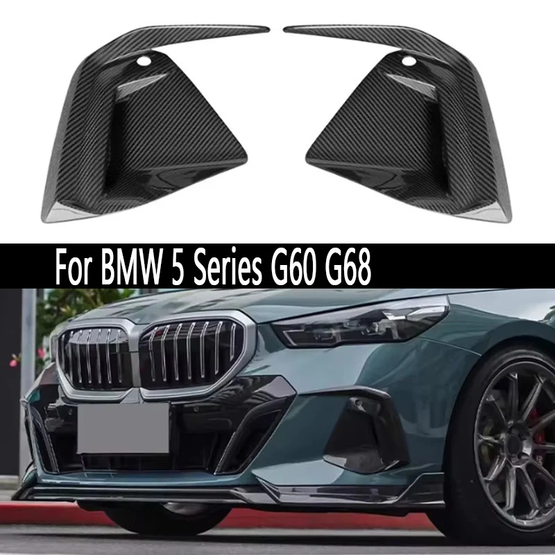 

Для BMW 5 серии G60 G68 2024 + карбоновое волокно tuyere, передний бампер, вентиляционное отверстие, накладка, противотуманная фара, сетка, гриль, автомобильные аксессуары