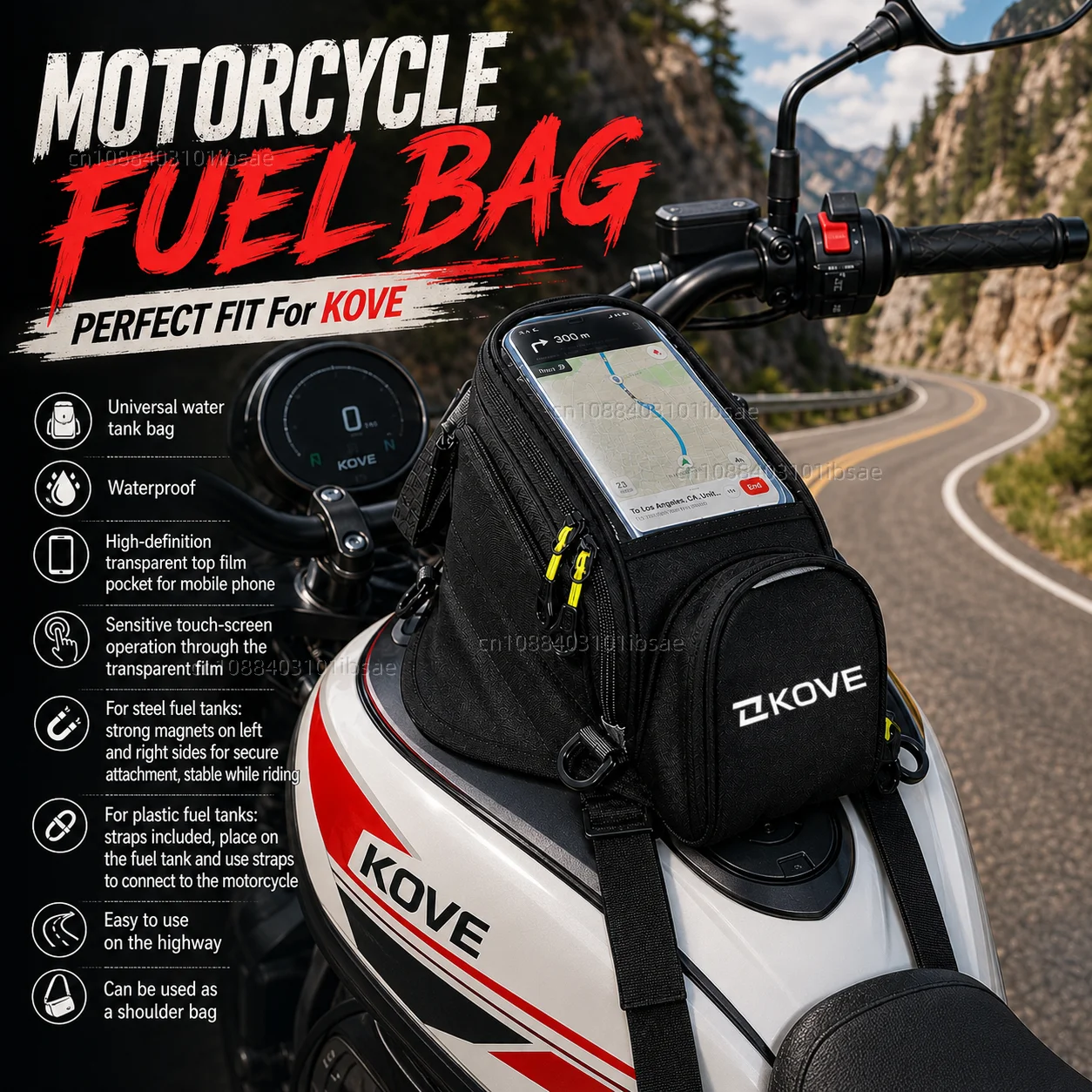 Magnetic Tank Bag - НОВАЯ Универсальная магнитная сумка на топливный
