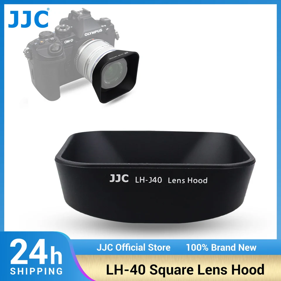 JJC LH-40 Square Lens Hood Compatible with Olympus M.Zuiko Digita