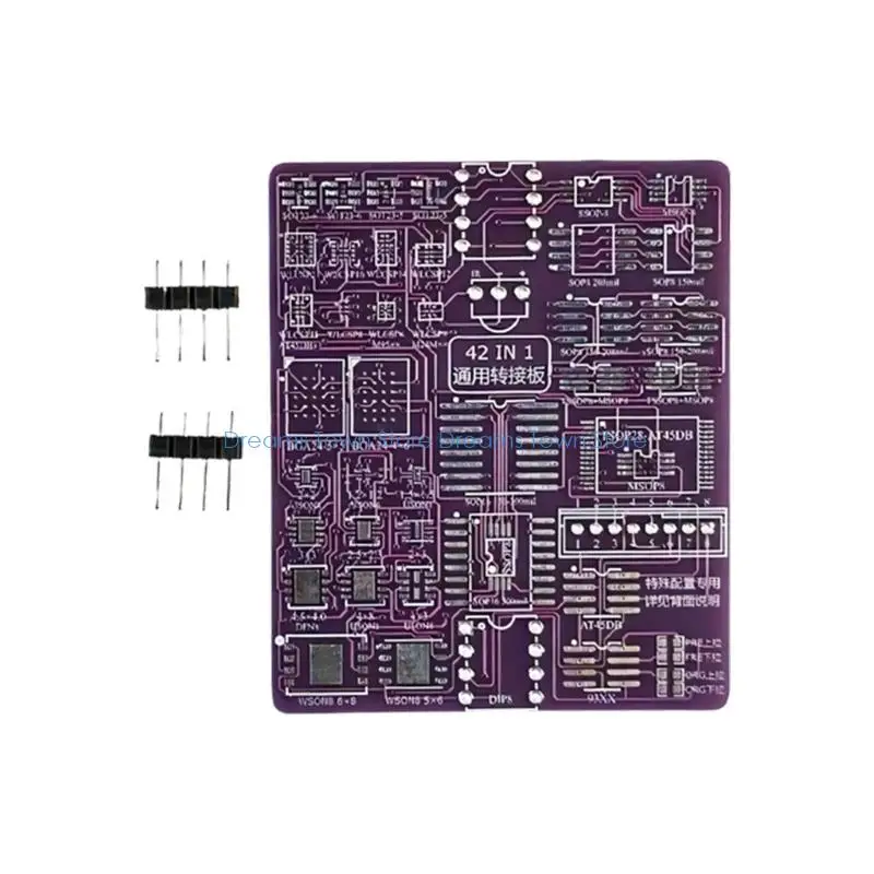 42 In 1 Universal Bios Chip Adapters Board For WSON8 QFN MSOP SSOP WLCSP SOT23