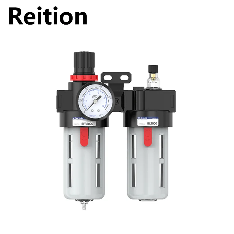 

Reition BFC-2000 3000 4000 1/4 3/8 1/2 Воздушный фильтр Регулятор давления Клапан Лубрикатор Пневматический компрессор Масло Водоотделитель