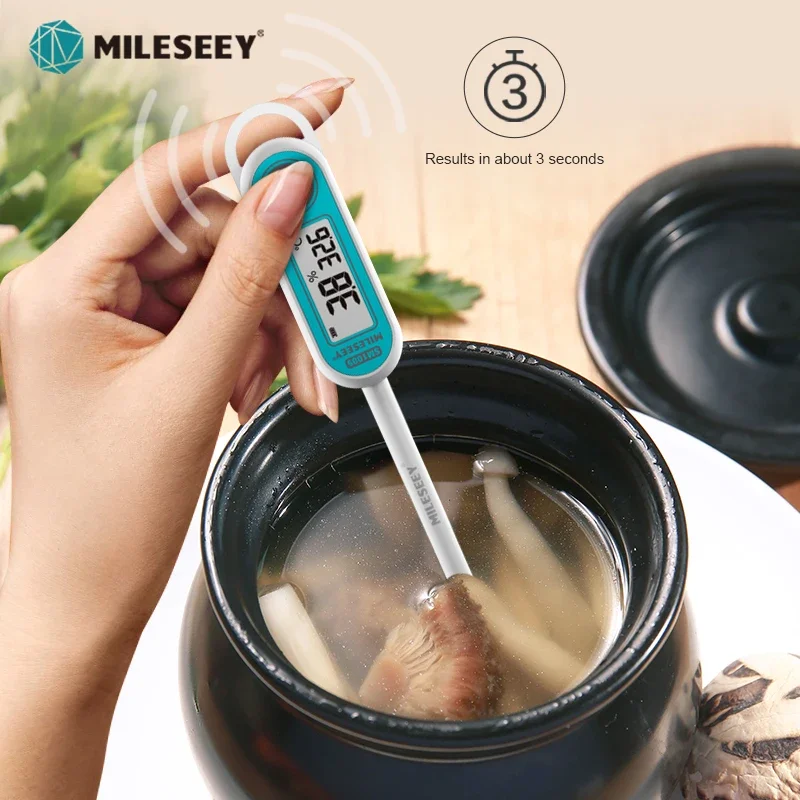 MILESEEY Salinometer SM10 Salimeter for Cooking, Nitrate Meter for Vegetables, Zoutmeter for Aquaculture, Food Manufacturing