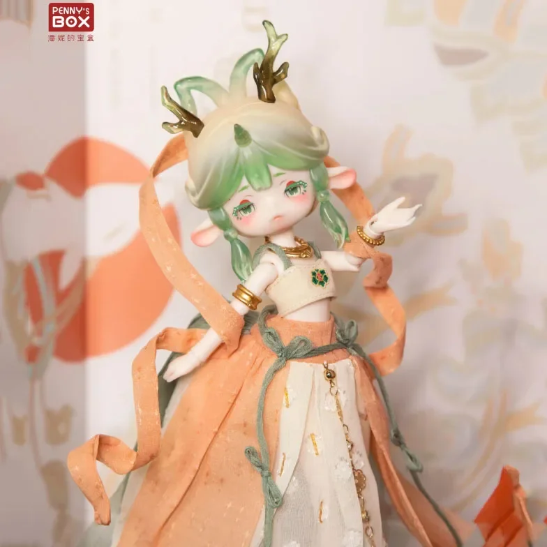 Penny Box Yoyo, Deer Chirping Series BJD Toys Doll Cute Anime Figure Desktop Ornaments Gift Collection