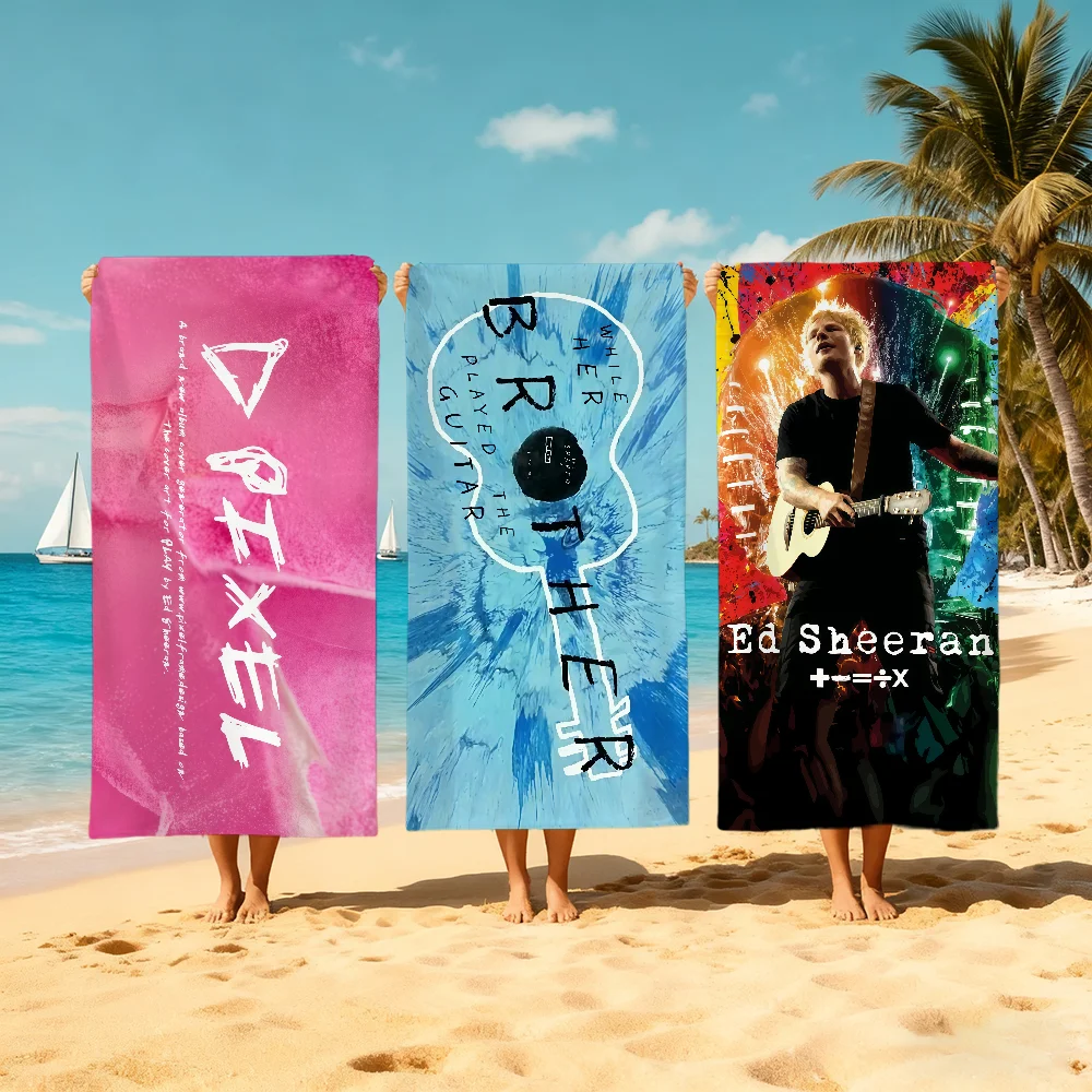 Singer E-Ed Play Towel Large Quick-Drying S-sheeran Microfiber soft Beach Towel for Travel Fitness Sauna Bathing Camping