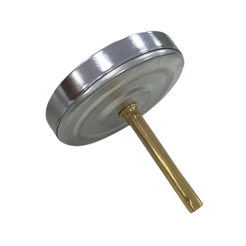 0-120C Bimetal Thermometer Stainless Steel Construction Axial Back Mount for For DIAL with G1/2 Brass Thread Interface