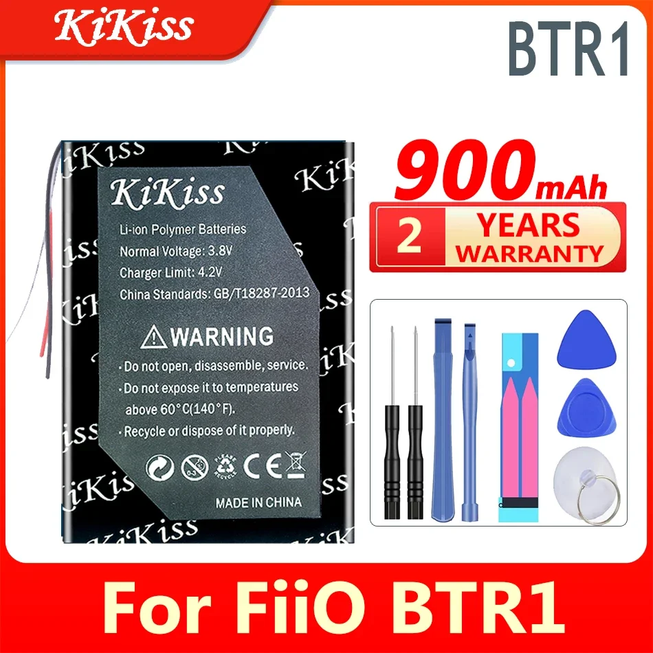 900mAh KiKiss High Capacity Battery BTR 5 BTR 1 For FiiO BTR5 BTR1 Digital Batteria